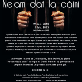 afis - invitatie ”Ne-am dat la caini”