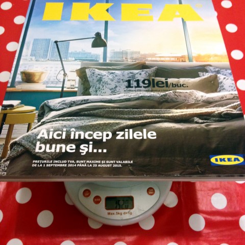 Catalogul IKEA 2015 (editia speciala) pe cantar